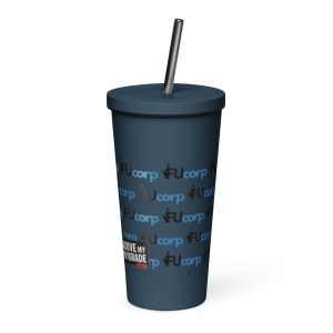 FUcorp Insulated tumbler with a straw - Image 4