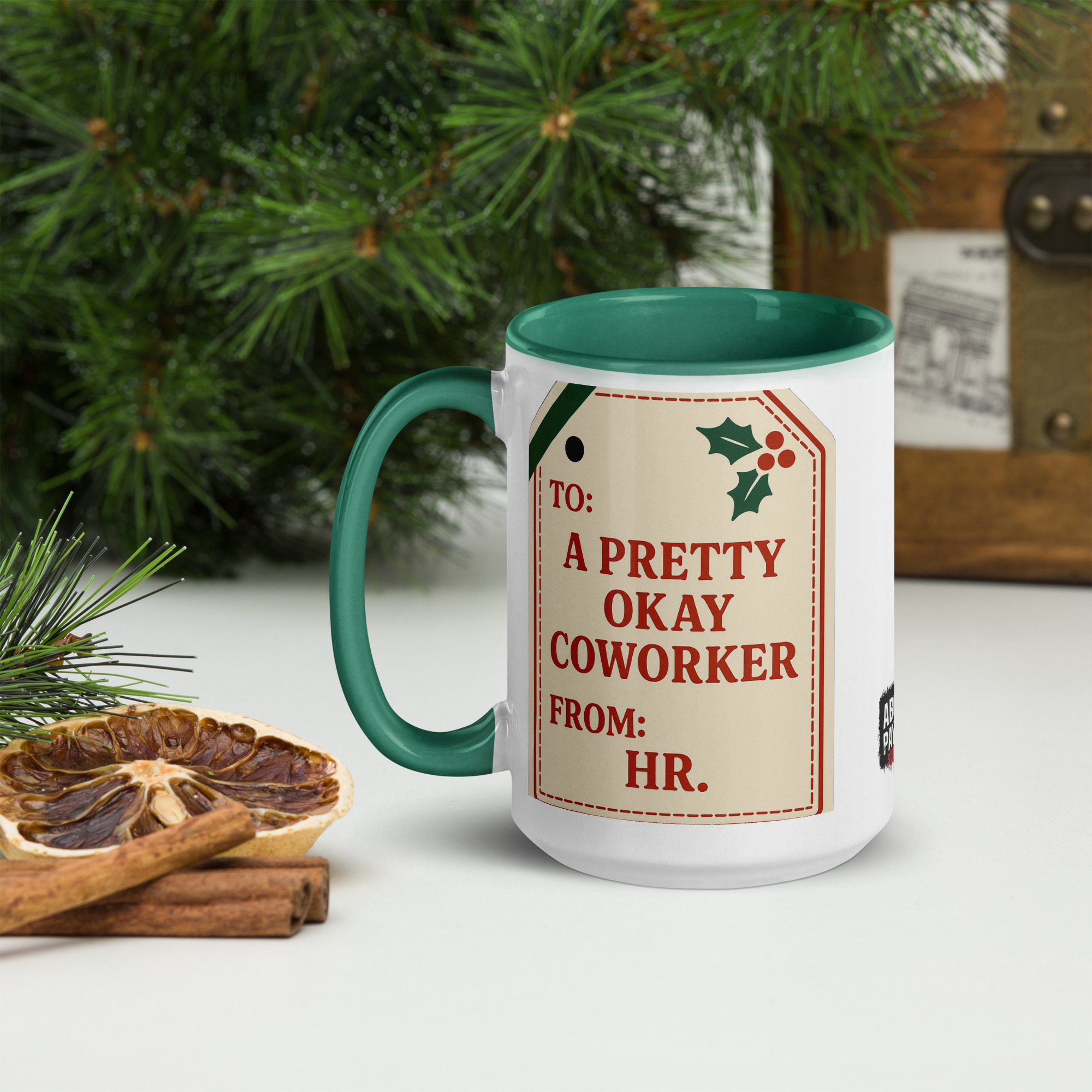 To: A Pretty Okay Coworker. From: HR. - Mug - Image 8