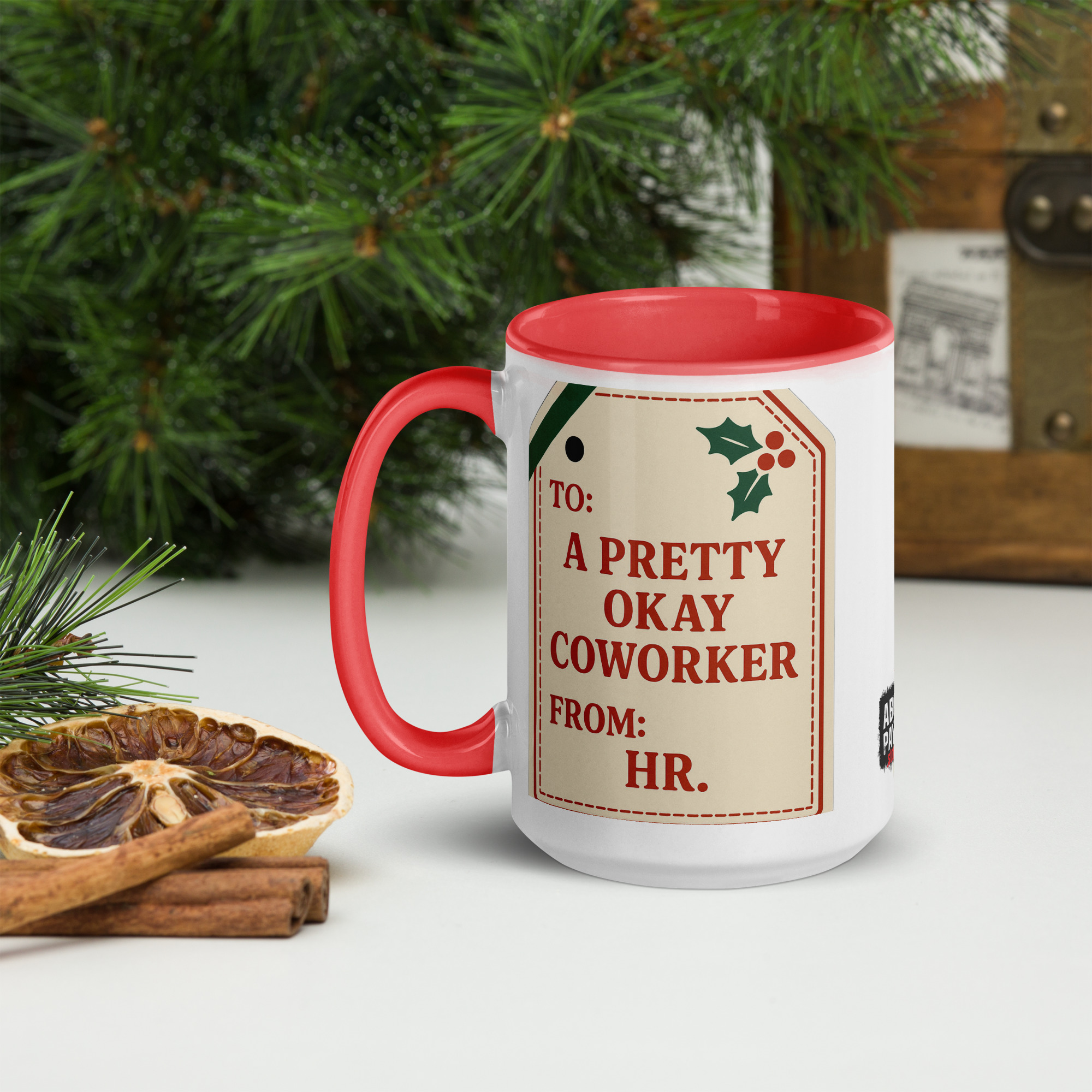 To: A Pretty Okay Coworker. From: HR. - Mug - Image 6
