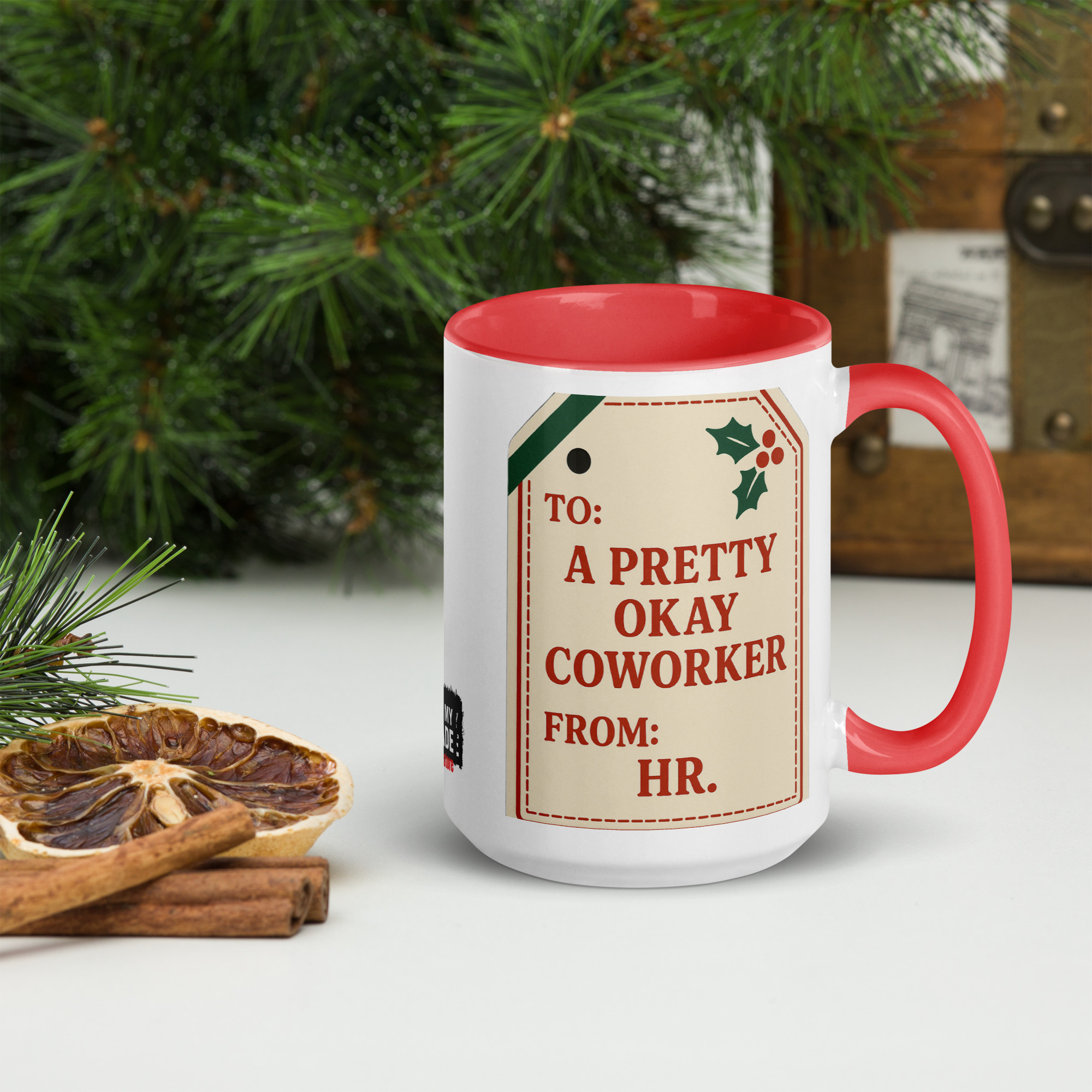 To: A Pretty Okay Coworker. From: HR. - Mug - Image 1